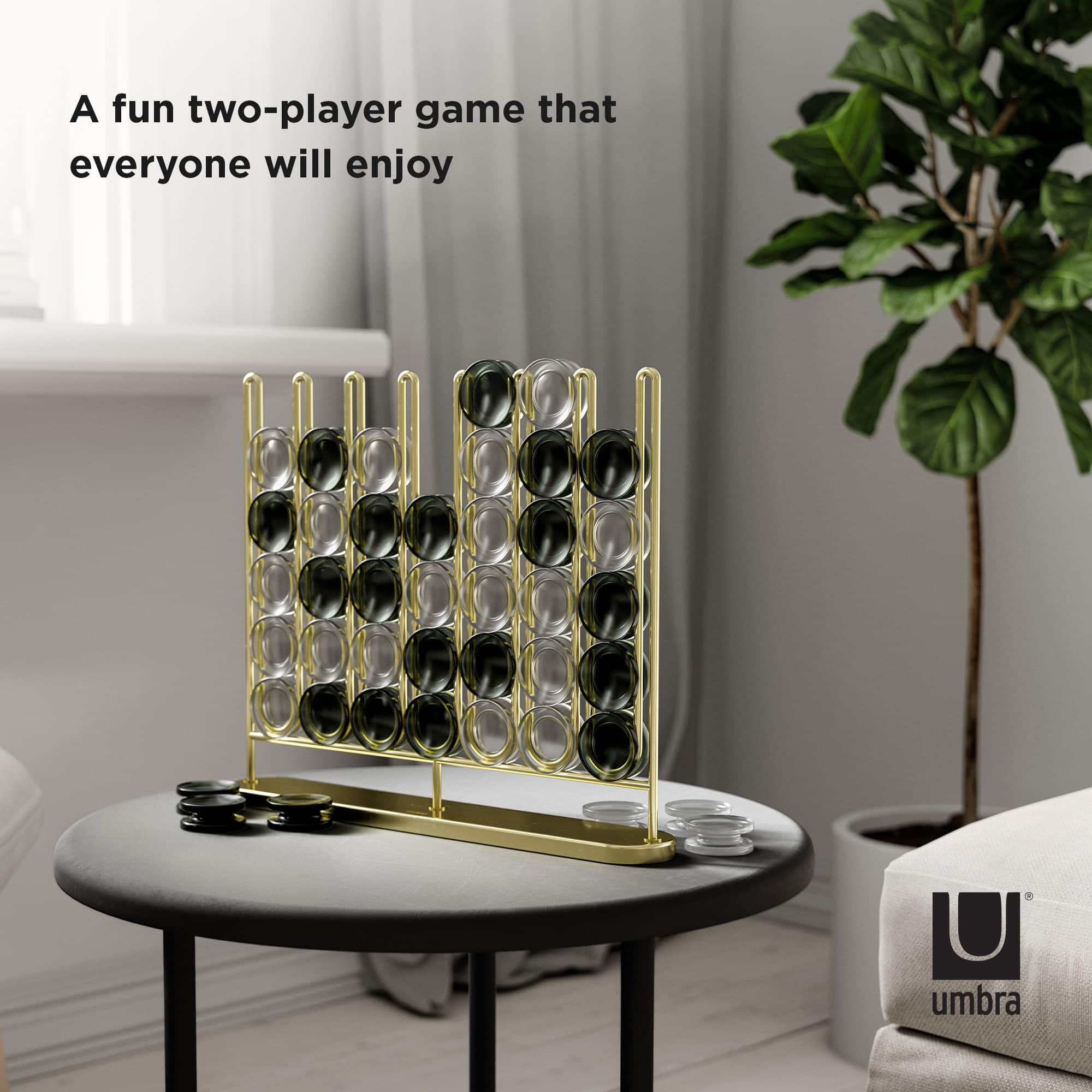Umbra Brass Stax 4 in a Row